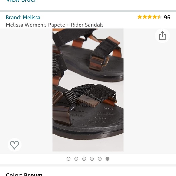 -Melissa women’s Papeete + Rider sandals - Picture 4 of 5